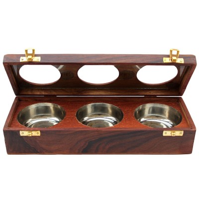 Beautiful Handmade Wooden Box Dry Fruit / Spice Container Antique for Home Deco   253409276500